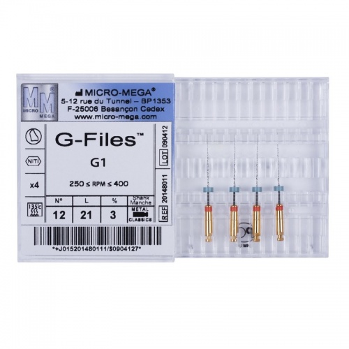 Инструменты эндодонтические G-Files Classics (4 шт.)