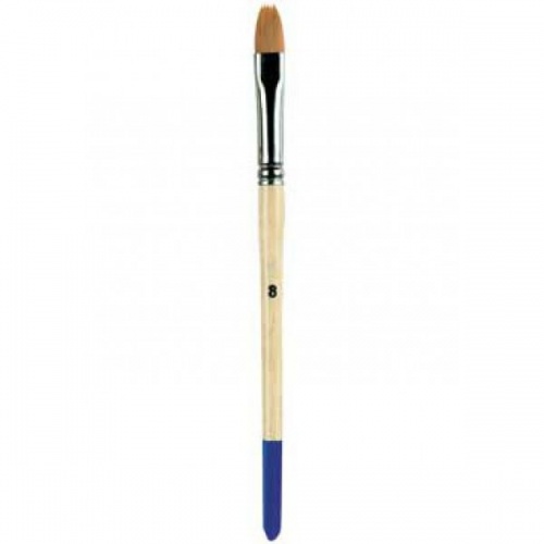 Кисточка для керамики № 8, деревянная ручка, синтетика