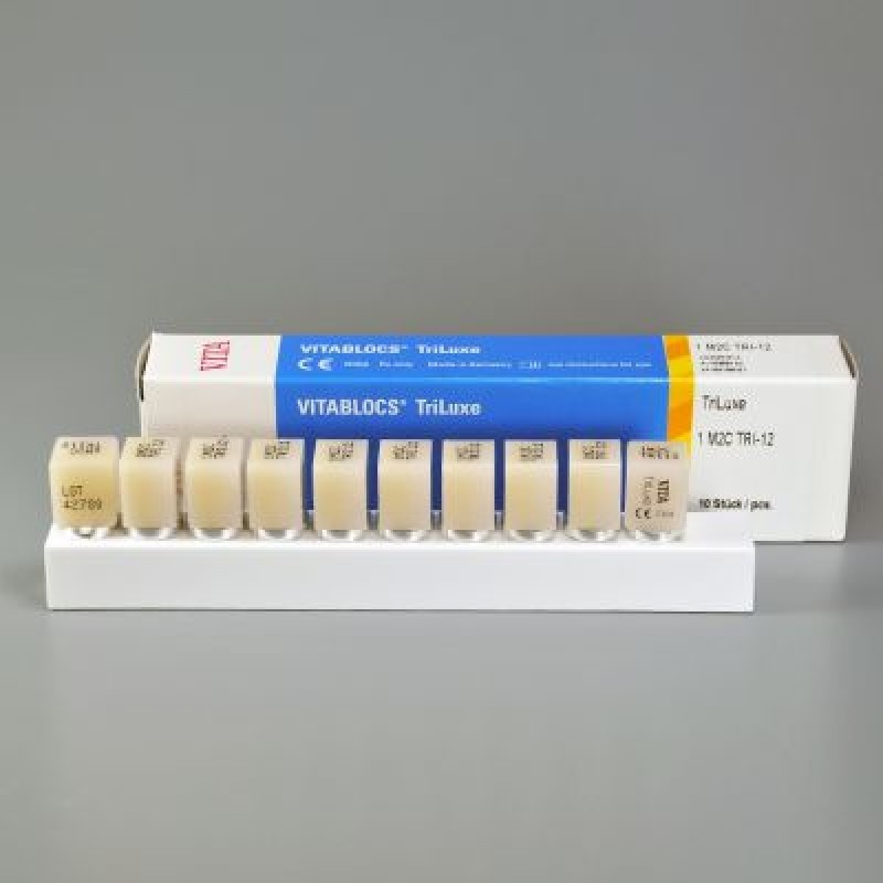 Блоки из полевошпатной керамики VITABLOCS TriLuxe TRI-12 (10 шт.)