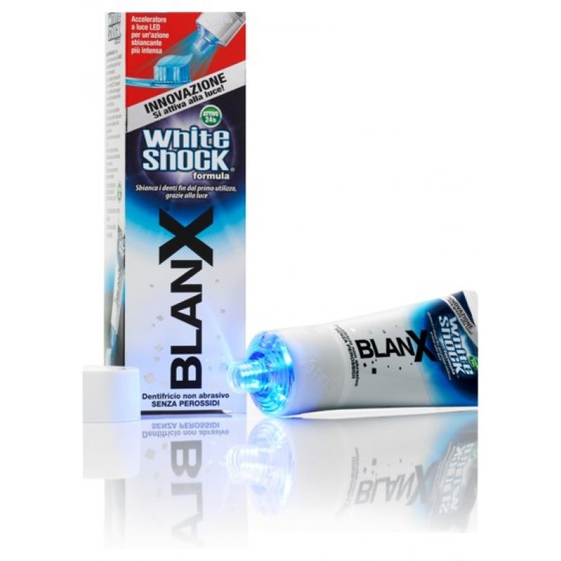 Паста зубная со светодиодной крышкой Blanx White Shock with Blanx led (50 мл)