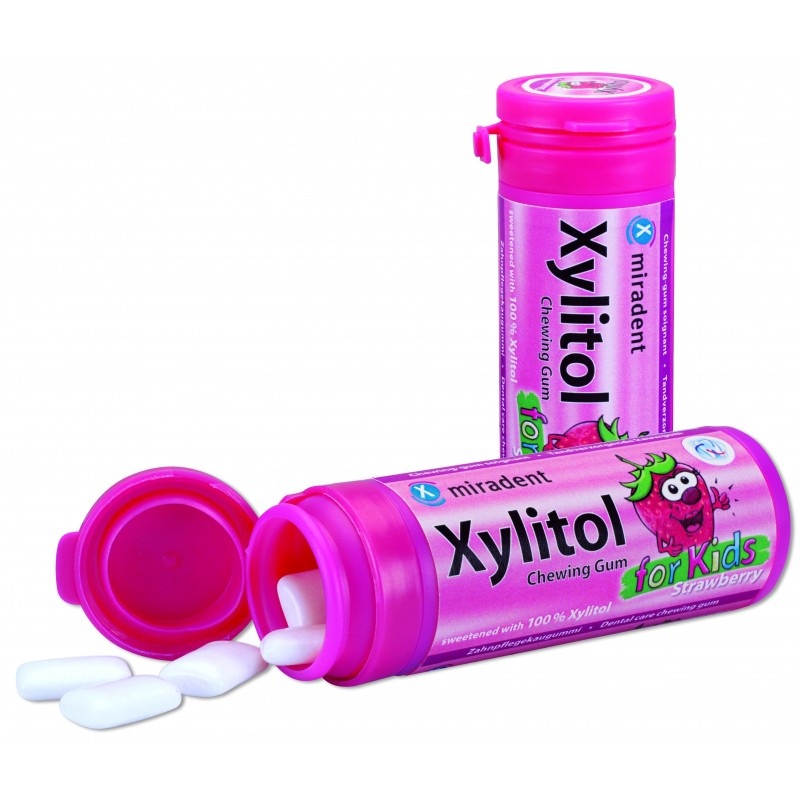 Резинка жевательная с ксилитом Xylitol Chewing Gum (тубы 30 шт. на стенде)