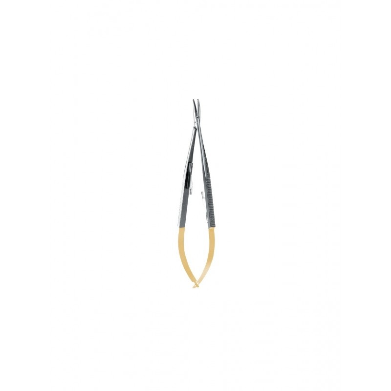 Иглодержатель изогнутый Castroviejo Perma Sharp NH5021M (14 см)