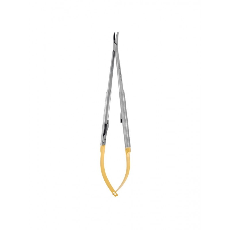 Иглодержатель изогнутый Castroviejo Perma Sharp NH5024RC (18 см)