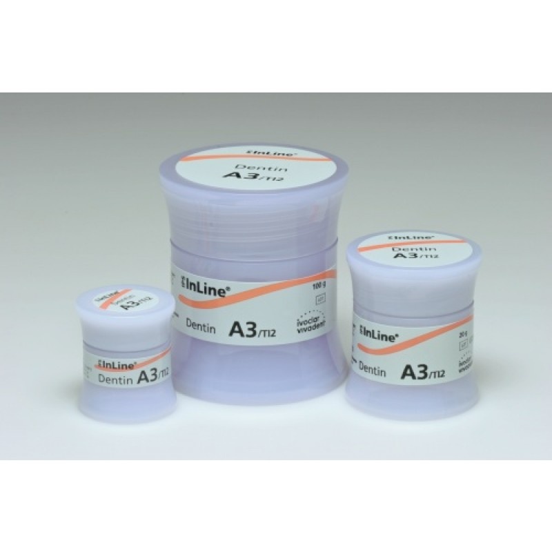 Металлокерамика однослойная - дентин IPS InLine Dentin (100 г)