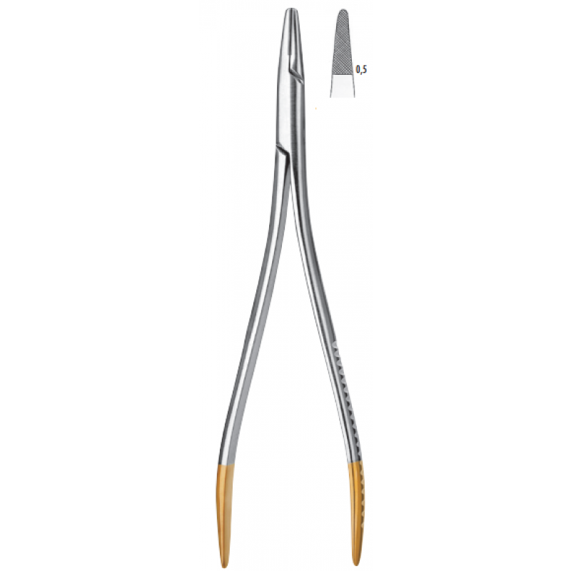 Иглодержатель с твердосплавными щечками Langenbeck 1154TC/18 (18 см)
