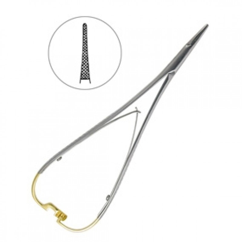 Иглодержатель хирургический Mini-Head Lichtenberg TC 17 см 20-22A