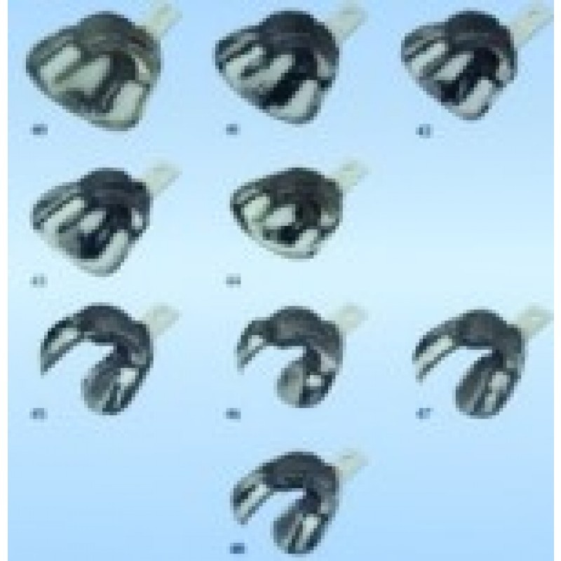 Ложки слепочные металлические перфорированные с никелевым покрытием сегментные GC Impression Tray Set of Four Trays (набор)