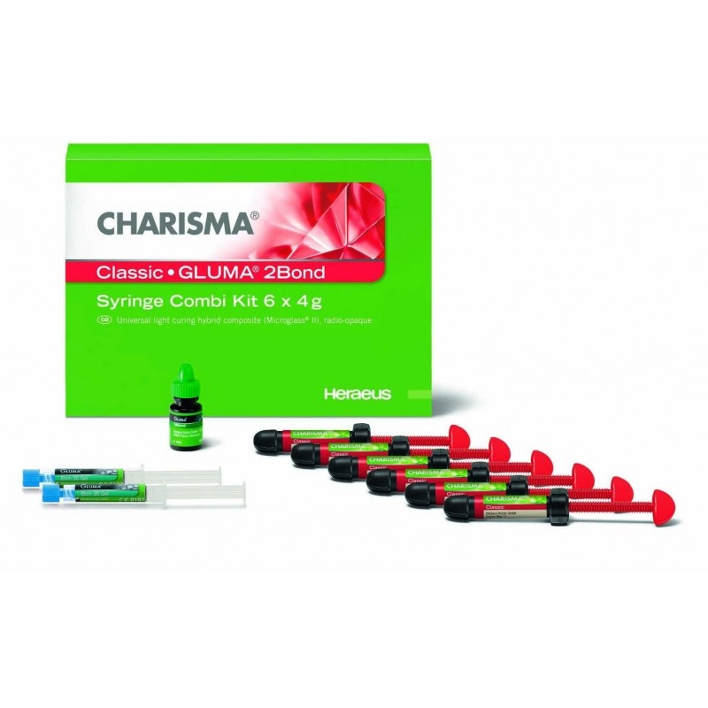 Материал рентгеноконтрастный светоотверждаемый микрогибридный Charisma CLASSIC Syr Assortment (шприцы 6 шт. по 4 г + Gluma 2Bond)