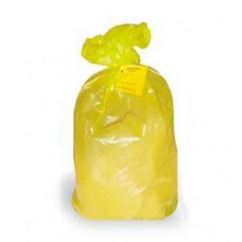 Мешки для утилизации медицинских отходов класс Б (желтые, объем 110 л, 500 шт.)