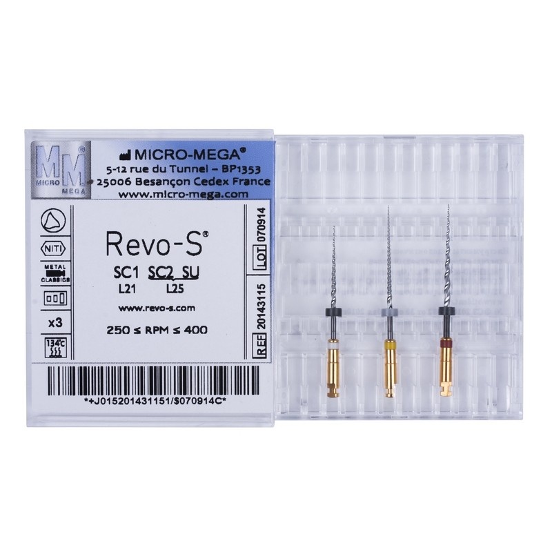Набор файлов Revo-S Assortiment (SC1, SC2, SU по 1 шт.)