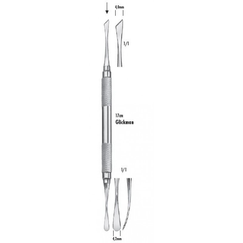 Распатор Glickmann LS1864/24G (17 см, 4,2 мм, 4,0 мм) Распатор Glickmann LS1864/24G (17 см, 4,2 мм, 4,0 мм)