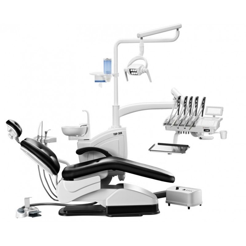 Установка стоматологическая TOP-308 (с компрессором, верхняя подача инструмента)