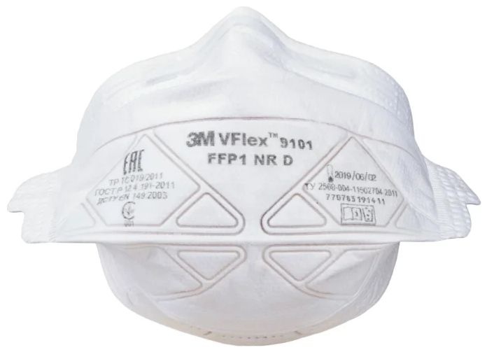 Защитная маска 3М VFlex 9101 класс защиты 1 FFP1 NR D, 1 шт.