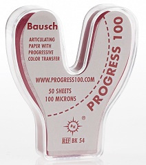 Бумага артикуляционная Baush BK54 100 мкм 50 листов красная подкова