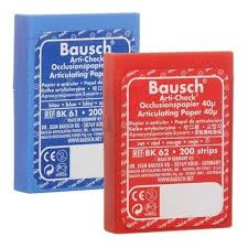 Бумага артикуляционная Baush BK62 40 мкм 200 листов красная