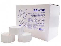 Валики ватные Sense размер 2 10 * 38 мм 500 шт