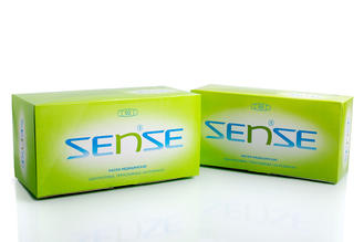 Маски SENSE трехслойные голубые 50 шт Маски SENSE трехслойные голубые 50 шт