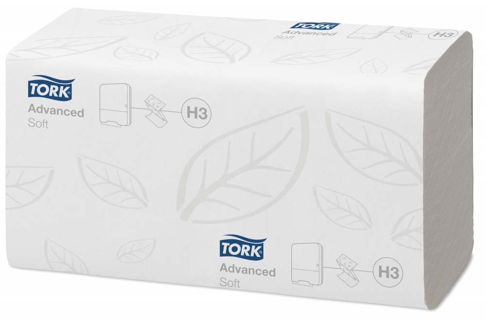 Полотенца бумажные двухслойные Tork Singlefold 290184 сложение ZZ 200 шт