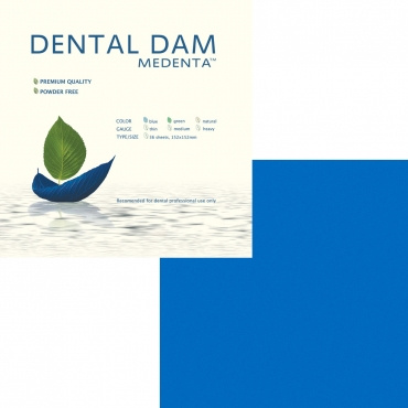 Раббер Дам платки синие 152 * 152 мм MEDENTA Thin 36 шт