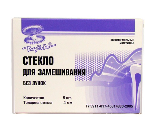 Стекло для замешивания без лунок Владмива1 шт