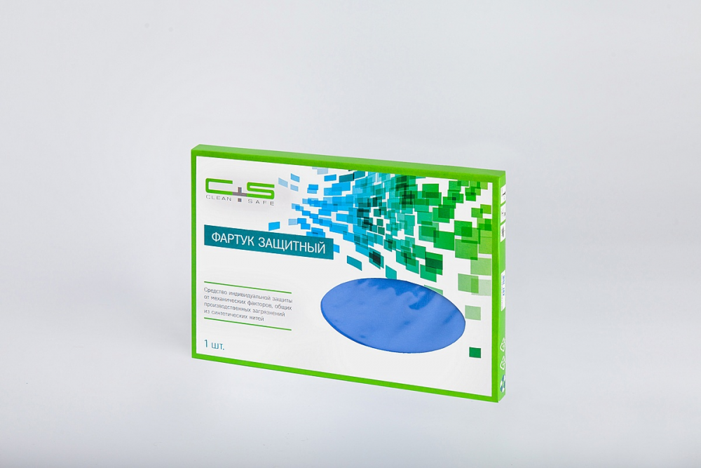 Фартук нейлоновый Clean+Safe цвет голубой 70 * 100 см