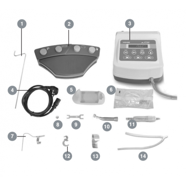 X-CUBE Implant - хирургический аппарат (физиодиспенсер) с наконечником, с оптикой
