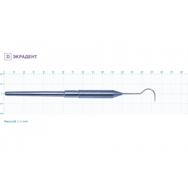 01-08 - зонд стоматологический серповидный большой