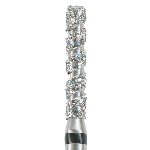 Бор алмазный цилиндрической формы с плоским концом 837T