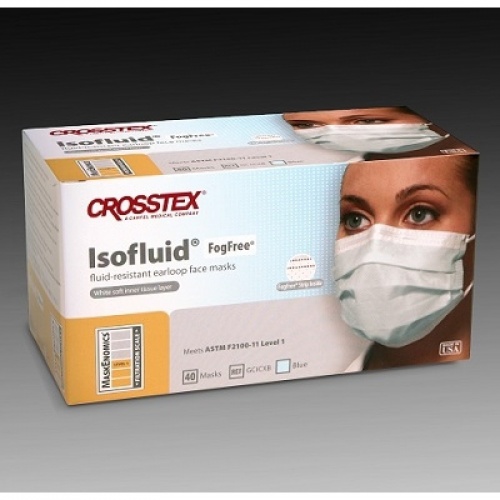Маски для поциентов с экраном бумажные Isofluid Fog Free (25 шт.)