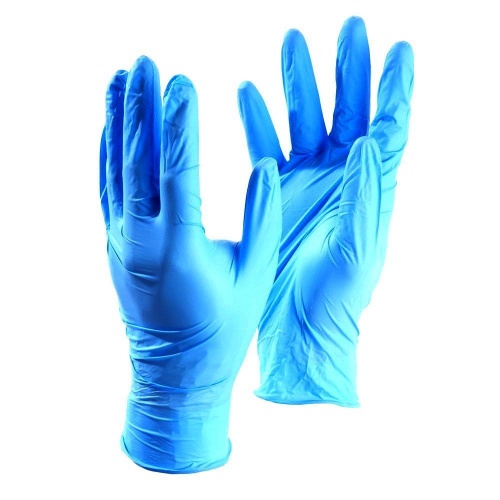 Перчатки нитриловые голубые размер XS, 200 шт, SC TN 301